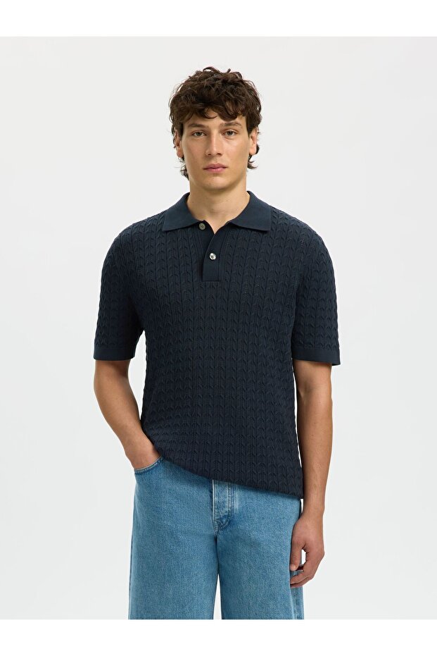 Polohemd aus Strick Regular Fit - 1