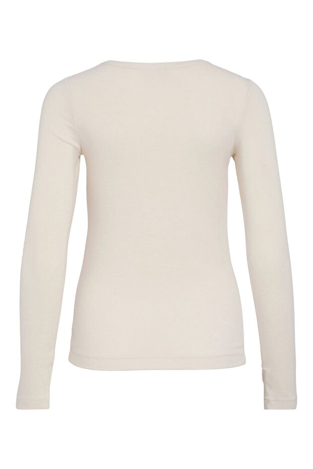 Oberteil mit langen Ärmeln Rundhals - 3