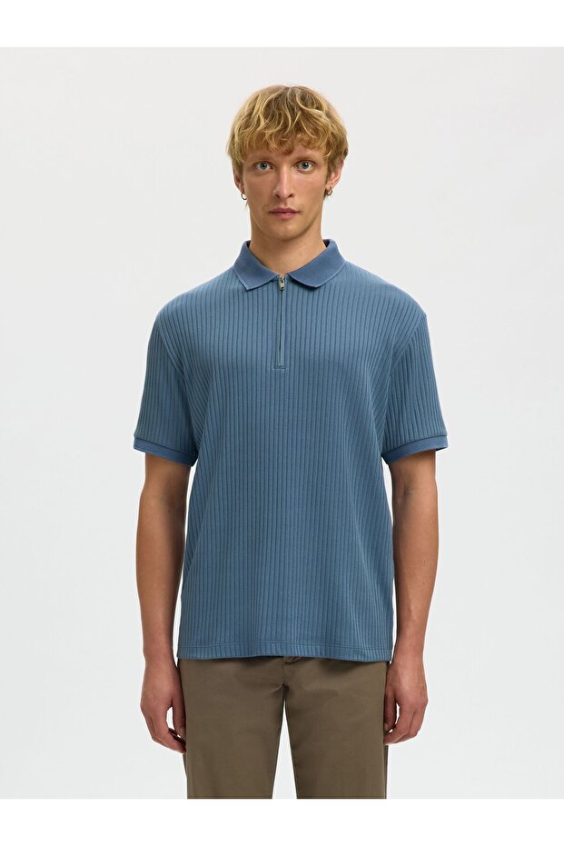 Poloshirt cu fermoar - 1