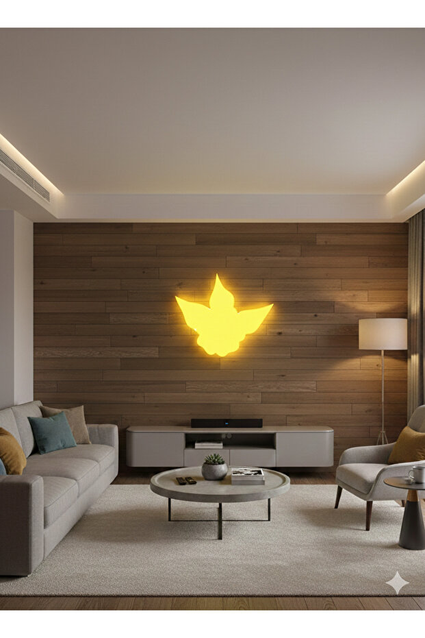 مصباح حائط LED على شكل طائر 22x25x5