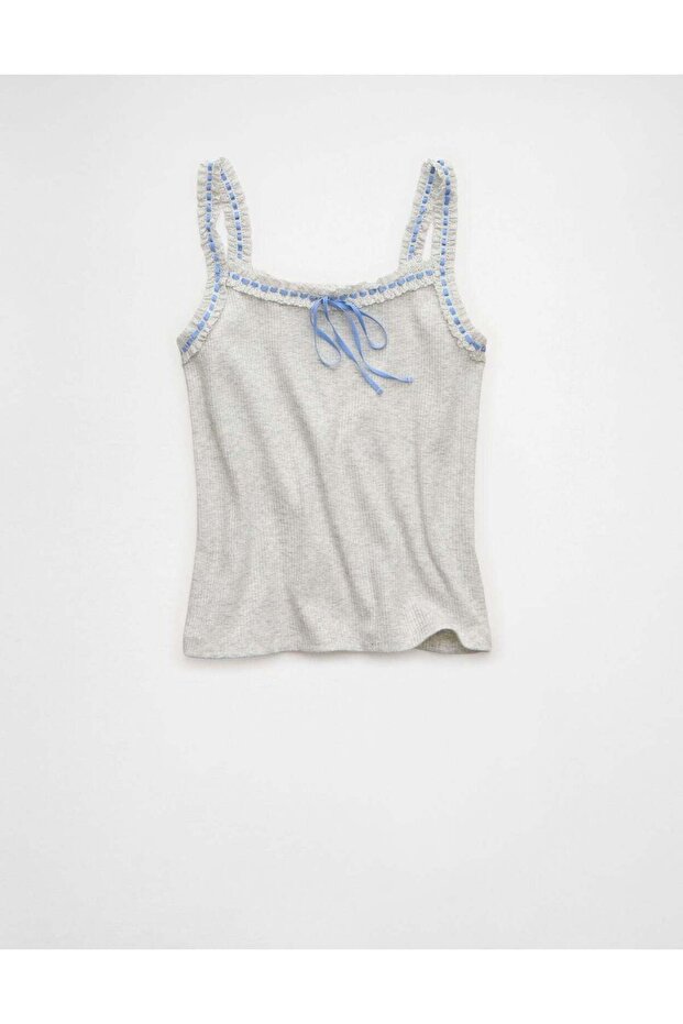 قميص داخلي برباط من دانتيل من AE - 4