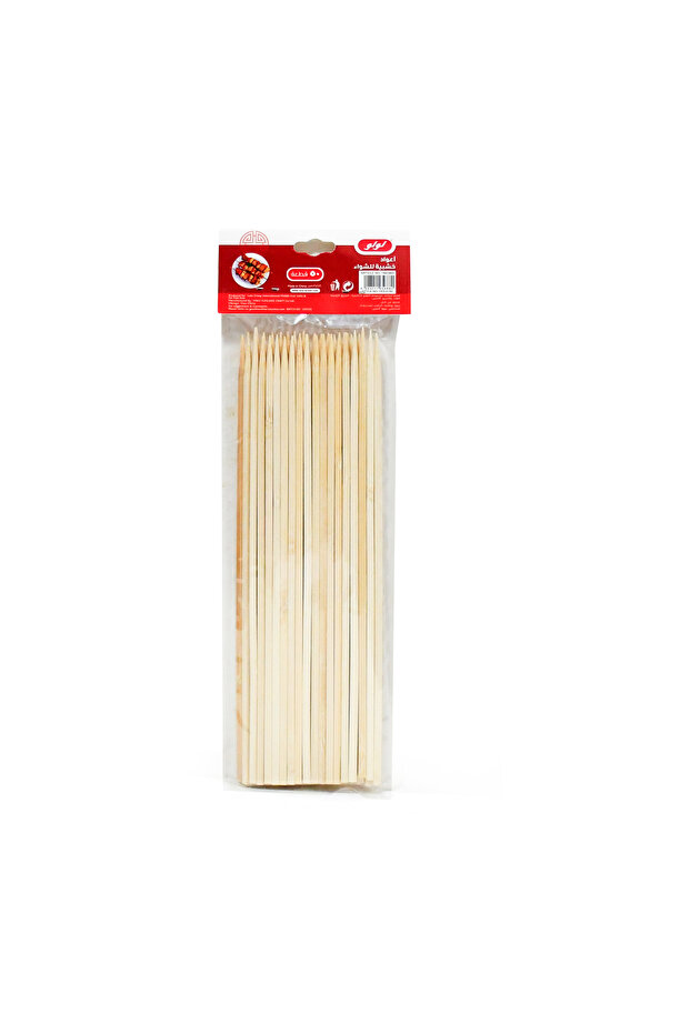 Bamboo Square Skewers, 4 mm x 25 cm, 50 pcs