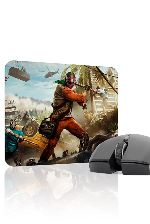 لوحة ماوس الألعاب المطاطية المخيطة Dying Light مانع للانزلاق V2 - 22X18 Gaming Mouse Pad