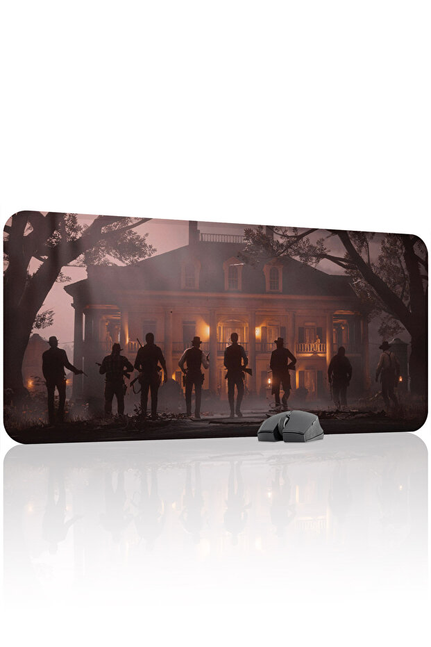 لوحة ماوس الألعاب Red Dead Redemption 2 المطاطية المخيطة V4 - 90x40 XXL للألعاب