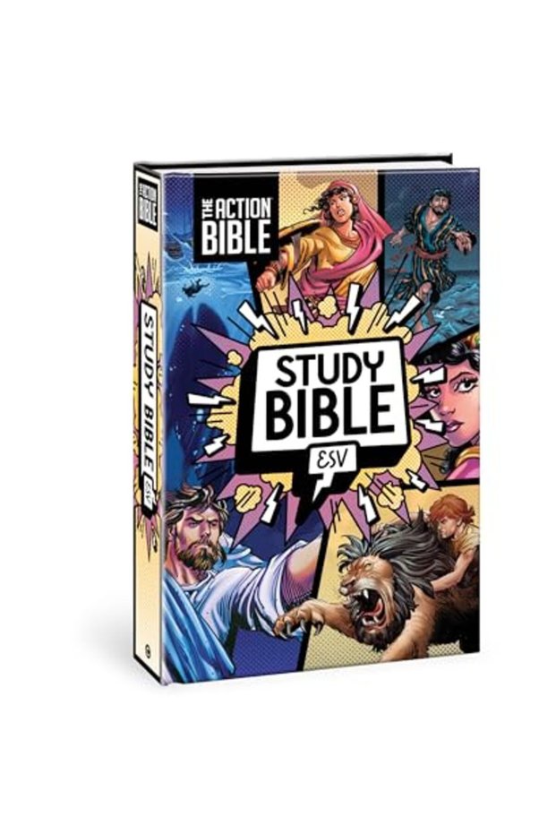 The Action Bible Study Bible Esv, Hardcover, Full Color