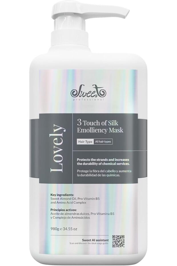 Touch of Silk Emolliency Mask 980g – Post-Straightening Hair Treatment for Mois