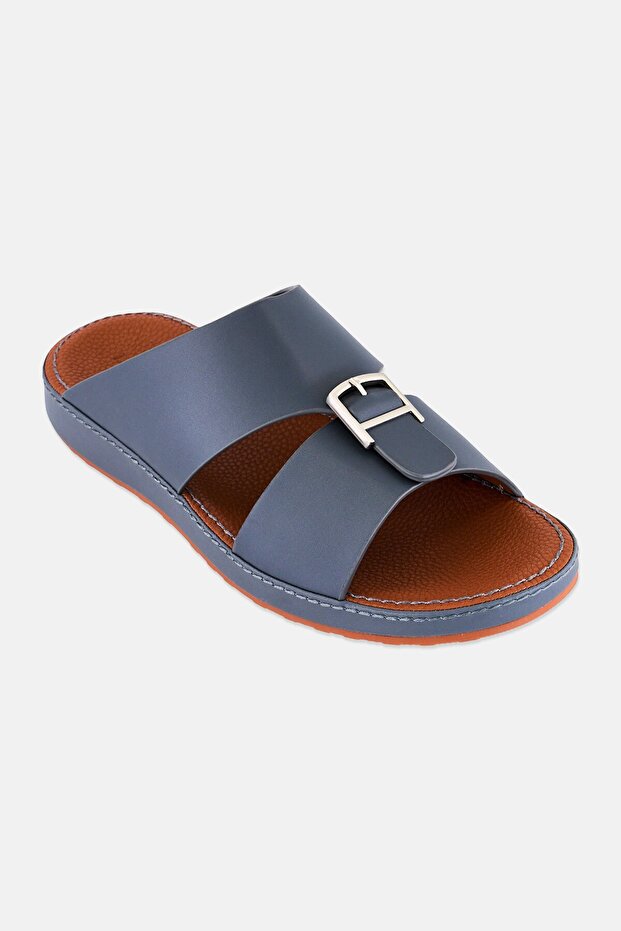 Men Slip On Arabic Sandals, Grey