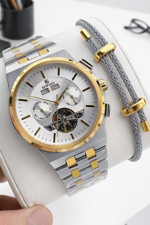 Men's Wristwatch with Automatic Mechanism Italian Bracelet with 2 Years Warranty Gift W.147696.2