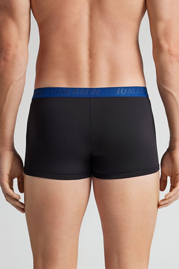 بوكسر من الألياف الدقيقة مع شعار - 3