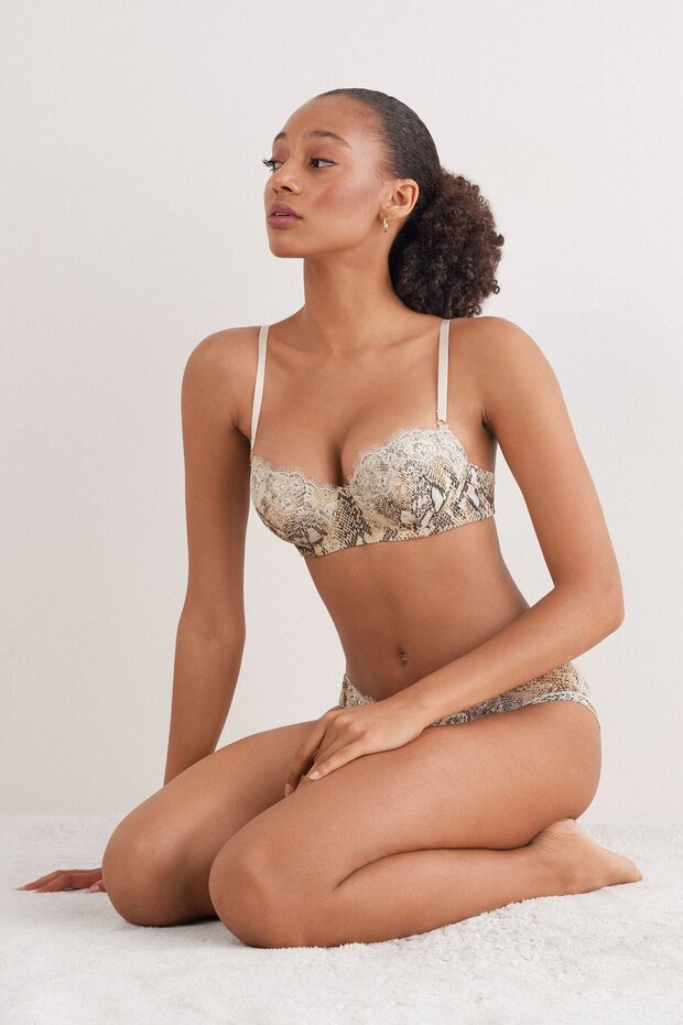 حمالة صدر سيدكوتيف جلامور ييلان منقوش صوفيا بلكونيت - 2