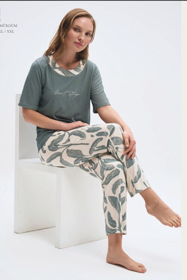 Viscose Stretchy Fabric Short-Sleeve Women's Pajama Set Dolce