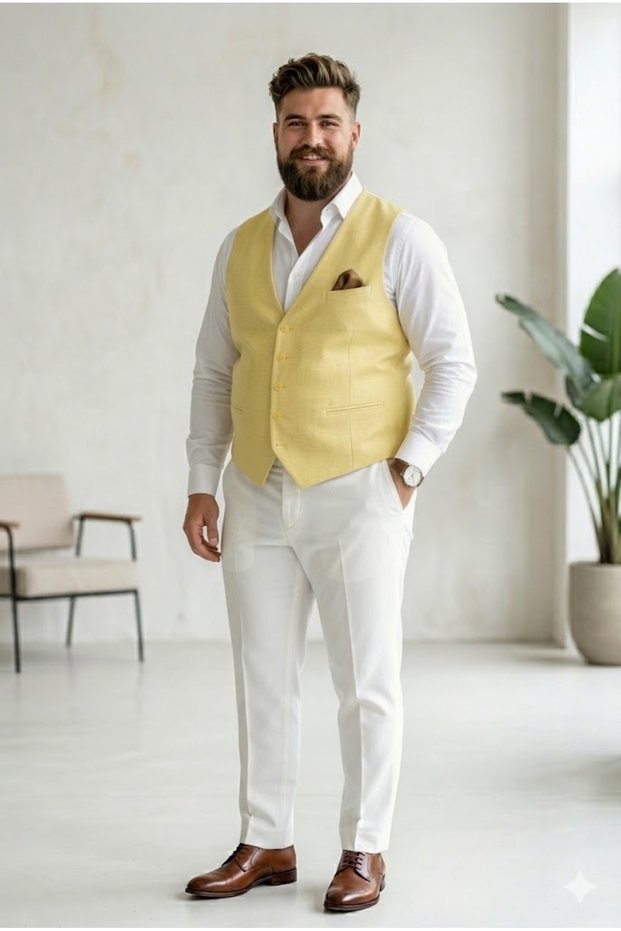 Vestă elegantă bărbătească marimi plus (plus size)