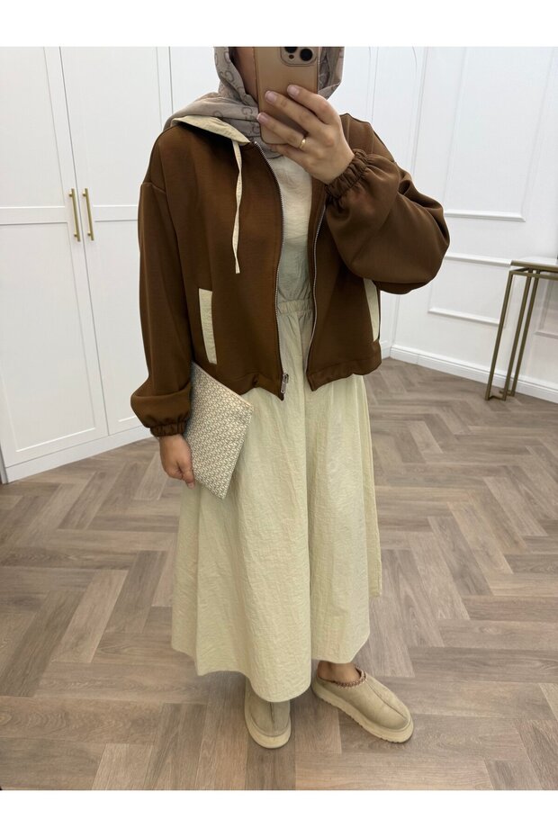 KAPÜŞONLU İKİLİ ELBİSE - 3