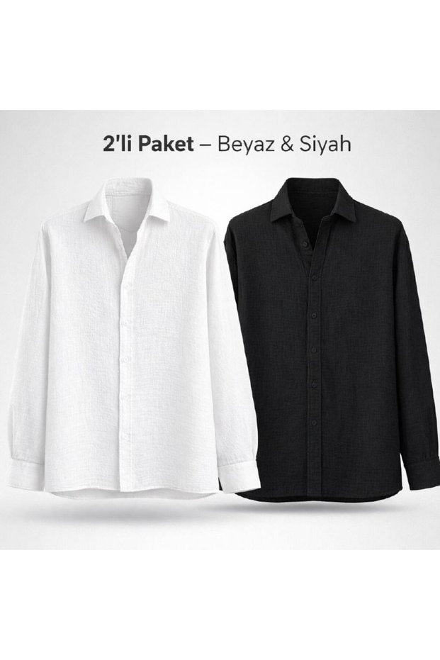 Oversize Muslin Fabric Shirt 100% Cotton - Washable and Non-Shrinkable
