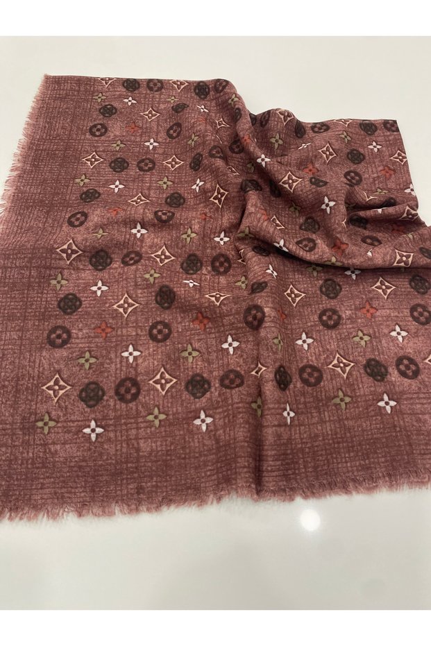Brick Color Organic Cotton Soft Scarf