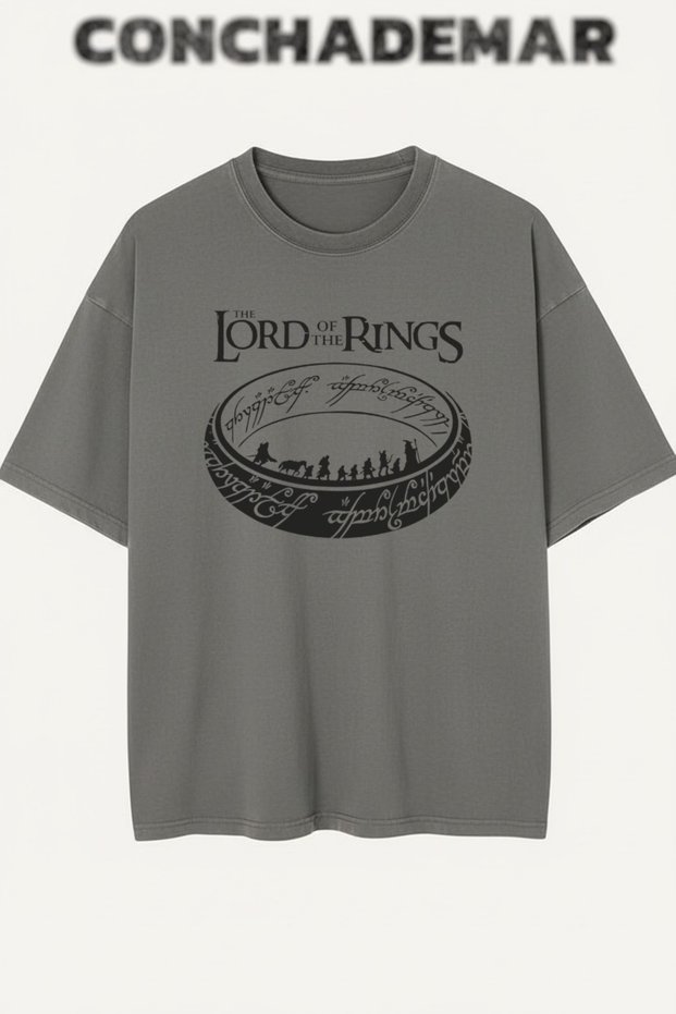 The Lord of the Rings Printed Premium Oversized Cotton Lu T-Shirt