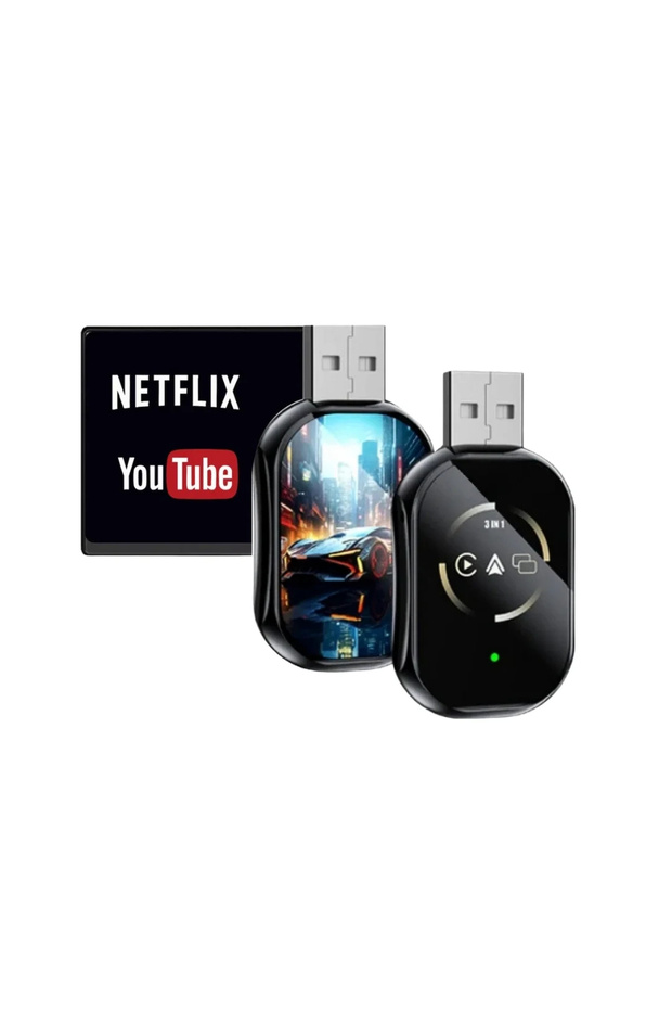 محول كاربلاي لاسلكي لنظام أندرويد أوتو مع خاصية الاقتران التلقائي - 4