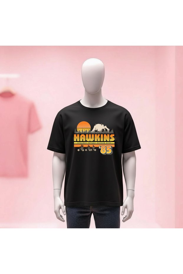 Printed Crew Neck Wide Fit Unisex Tshirt