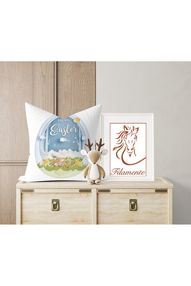 مزدوج الوجهين طباعة رقمية غطاء وسادة - الربيع / عيد الفصح / عيد الفصح السعيد - 3