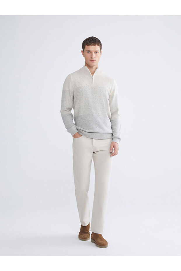 Giyçık Store Den Ecru Standard Fit Men's Trousers