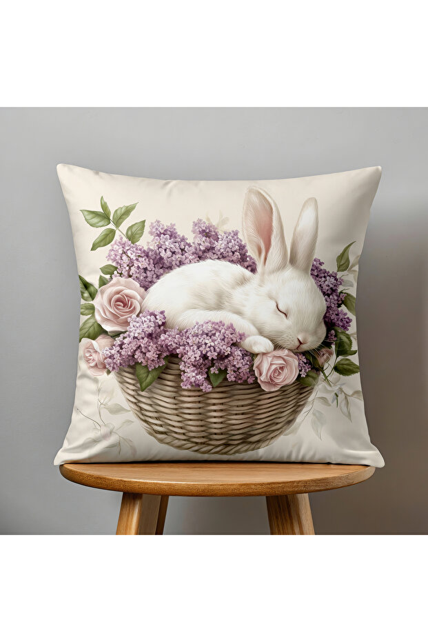 مزدوج الوجهين طباعة رقمية غطاء وسادة - الربيع / عيد الفصح / عيد الفصح السعيد - 2