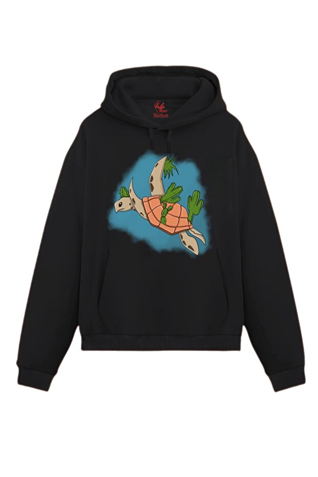 Cactus Winged Turtle Sweatshirt / Hoodie (Optional)