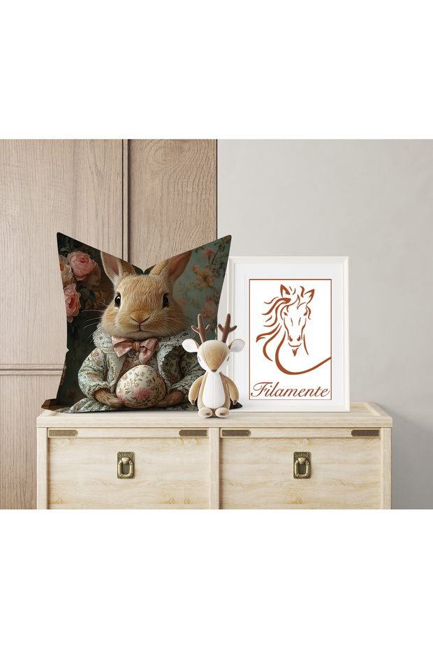 مزدوج الوجهين طباعة رقمية غطاء وسادة - الربيع / عيد الفصح / عيد الفصح السعيد - 3