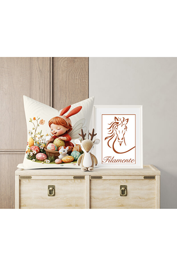 مزدوج الوجهين طباعة رقمية غطاء وسادة - الربيع / عيد الفصح / عيد الفصح السعيد - 3