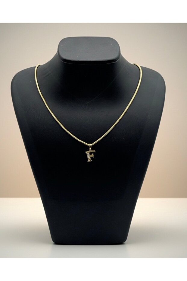 Xuping Snake Back Chain F Letter Pendant with Zircon Stone Vip Series