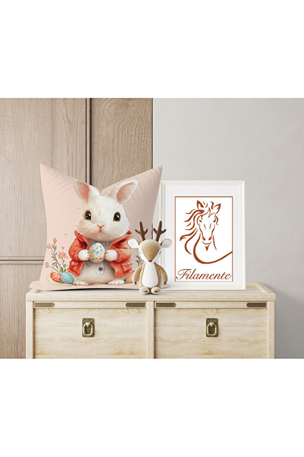 مزدوج الوجهين طباعة رقمية غطاء وسادة - الربيع / عيد الفصح / عيد الفصح السعيد - 3