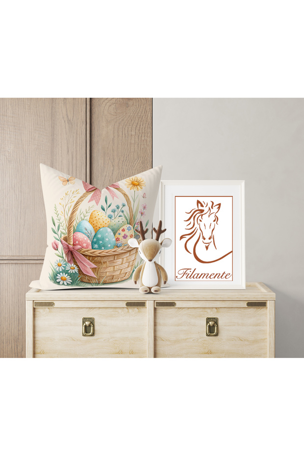 مزدوج الوجهين طباعة رقمية غطاء وسادة - الربيع / عيد الفصح / عيد الفصح السعيد - 3