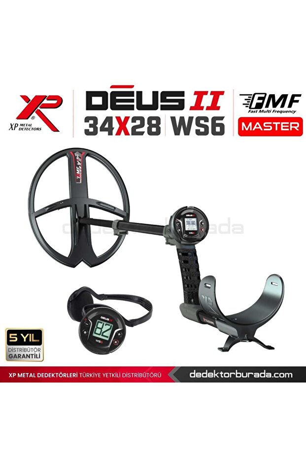 Deus 2 Dedektör - 34x28cm FMF Başlık, WS6 Master