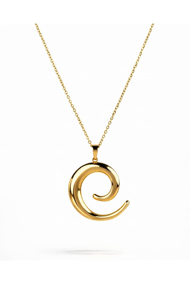 Elyra Spiral Steel Necklace