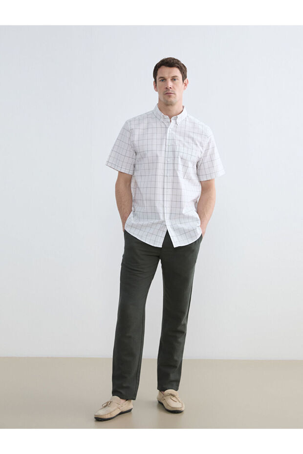 Khaki Standard Fit Men's Sweatpants