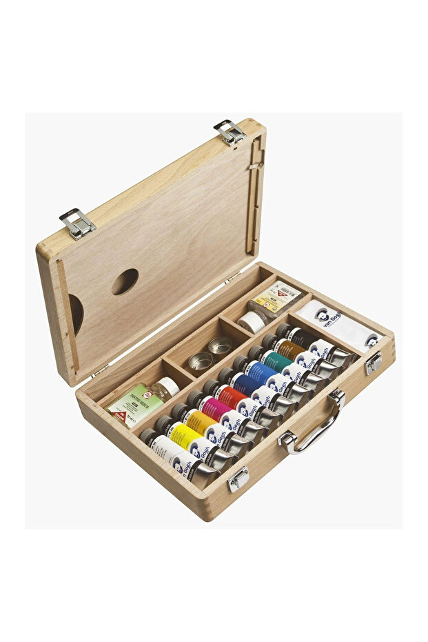 Talens Yağlı Boya Seti Ahşap Kutu Oil Colour Basic Box / RT02840510 - 2