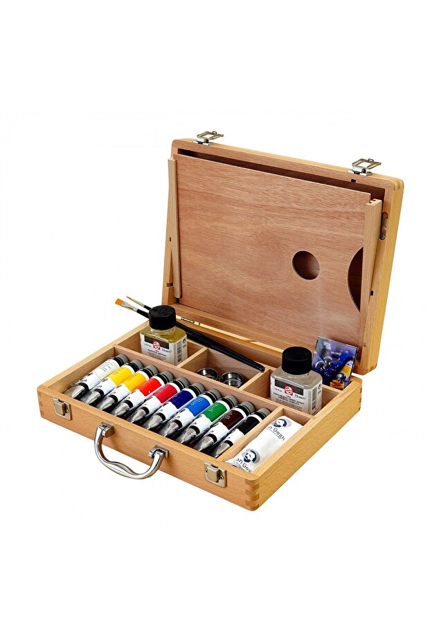 Talens Yağlı Boya Seti Ahşap Kutu Oil Colour Basic Box / RT02840510 - 3