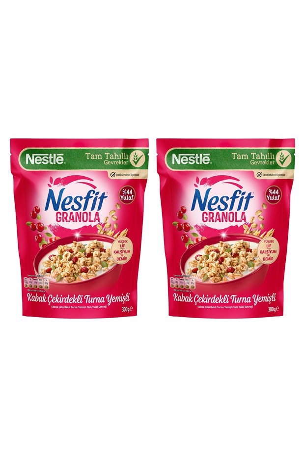 Nesfit Granola with Pumpkin Seeds and Crane Nuts 300 Gr X 2 Pieces