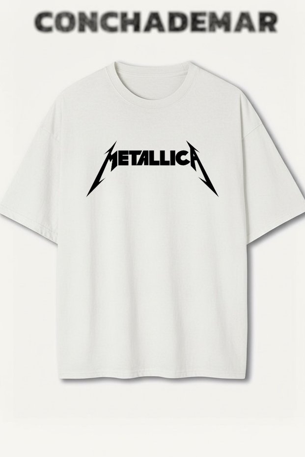 Metallica Printed Premium Oversized Cotton Lu t Shirt