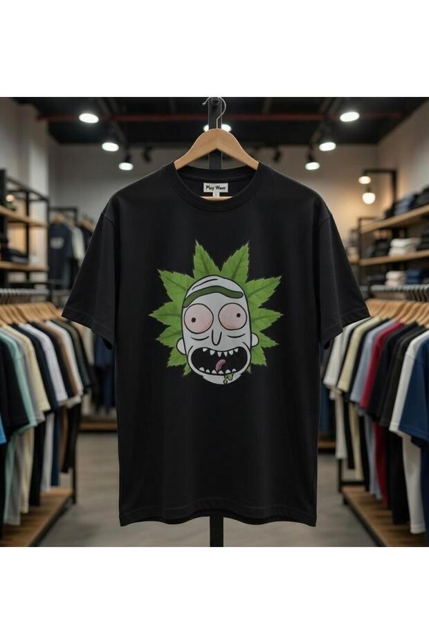 Yaprak Face Printed 100% Cotton Regular Fit Crew Neck T-Shirt