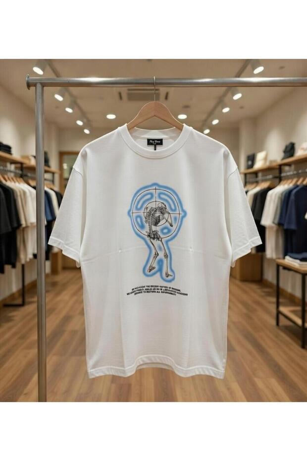 Skeleton Engagement Chart B Printed 100% P Cotton Regular Fit Crew Neck T-Shirt