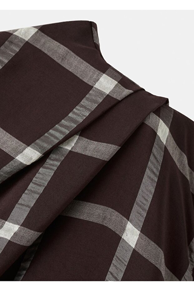 Drape yaka dar kesim bluz - 8