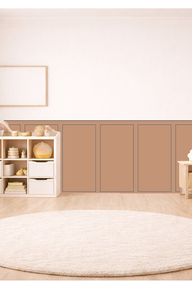 Classic Frame Patterned Panel Wall Covering Foil Sticker Set - 3