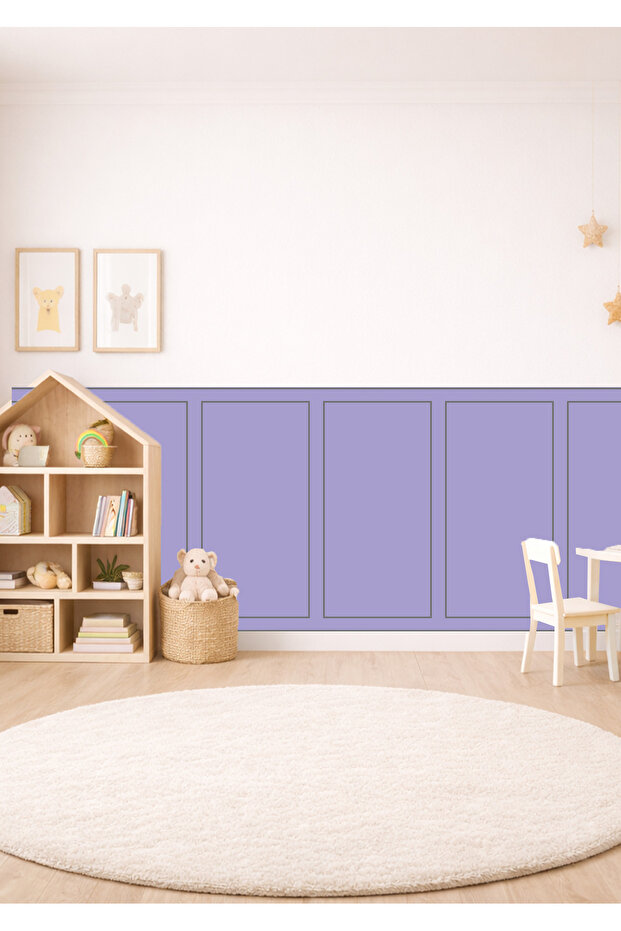 Classic Frame Patterned Panel Wall Covering Foil Sticker Set - 6