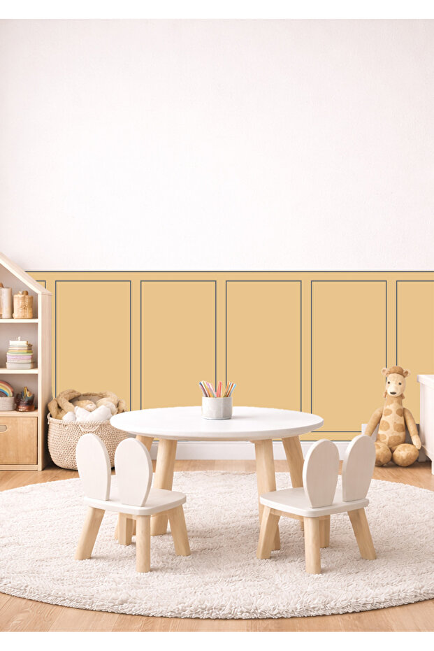 مجموعة ملصقات رقائق تغطية الجدران ذات الإطار الكلاسيكي المكونة من منقوش قطع - 1