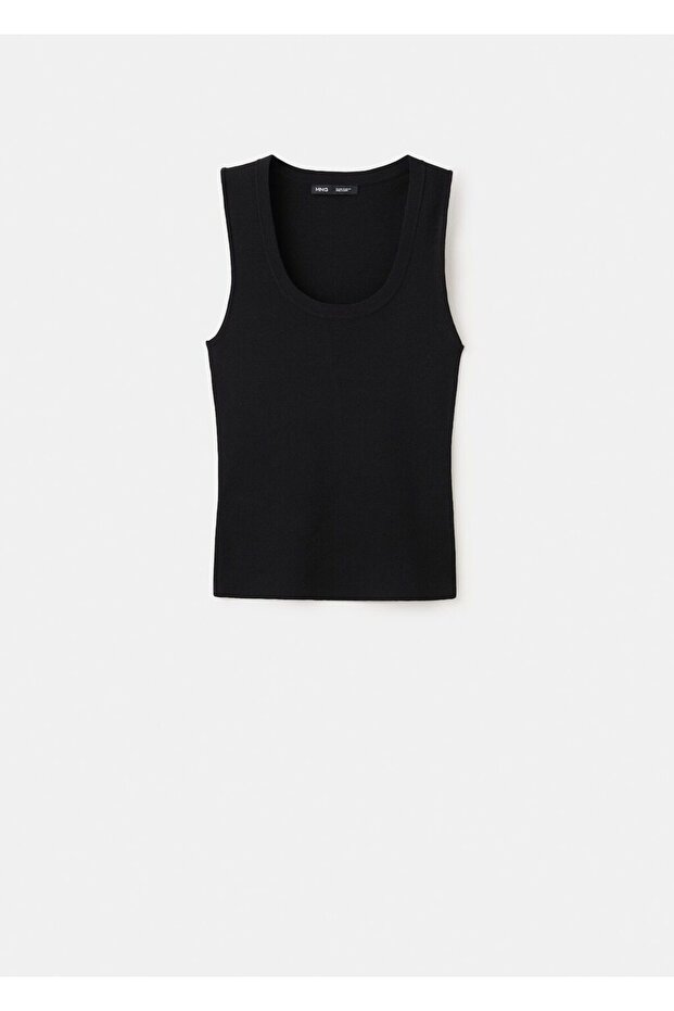 Pamuklu keten triko bluz - 3