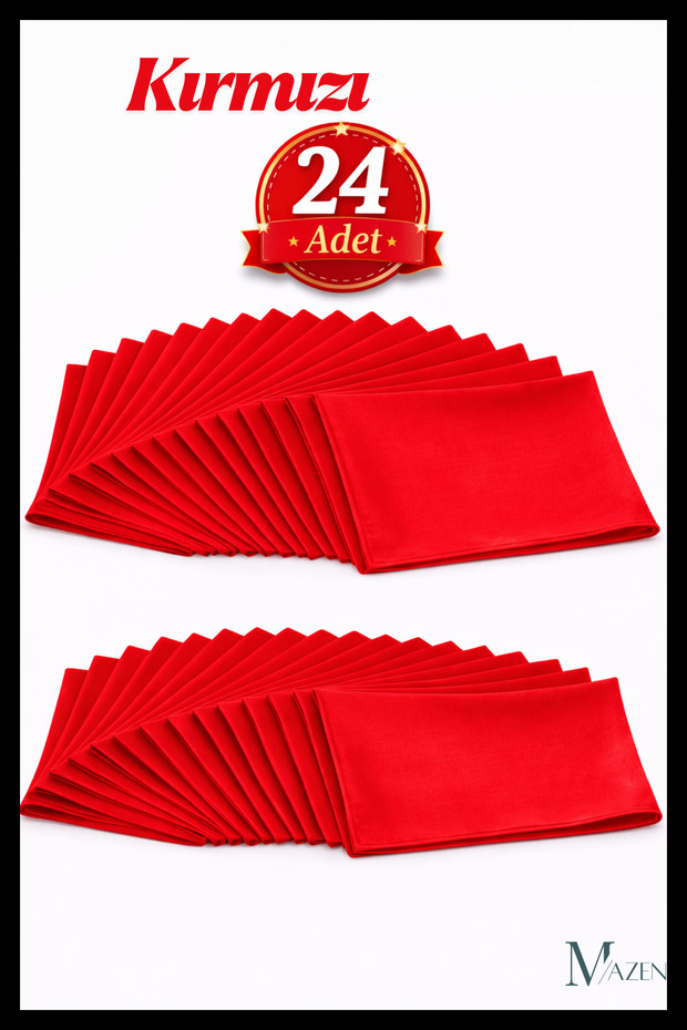 24 Pieces Red Color 45X45 cm Chiffon Scarves
