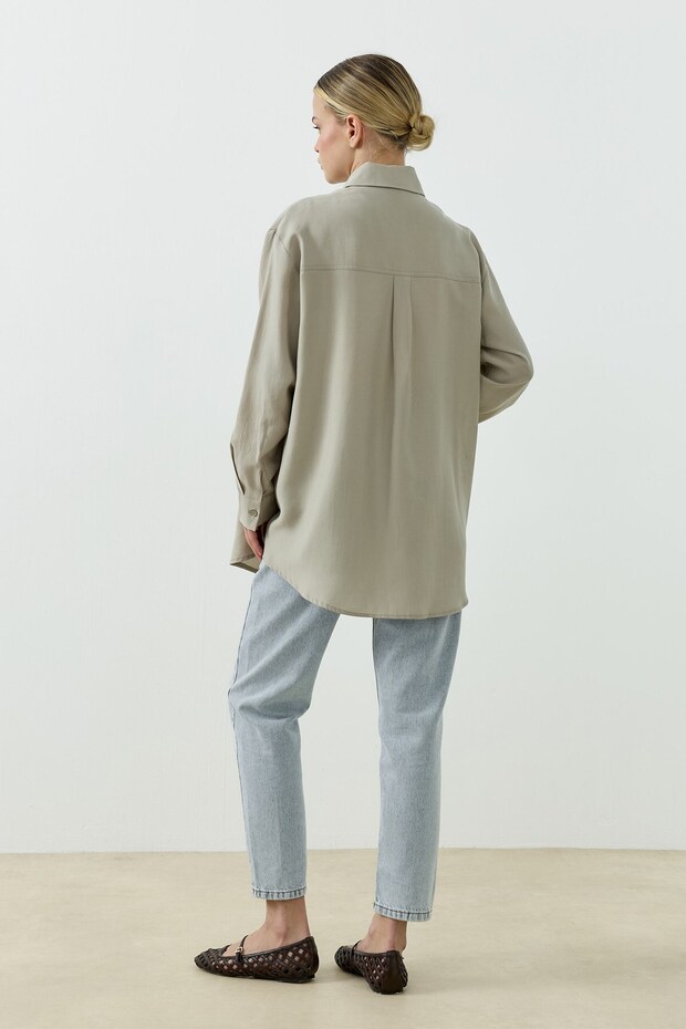 Valencia Gömlek Bej - 5