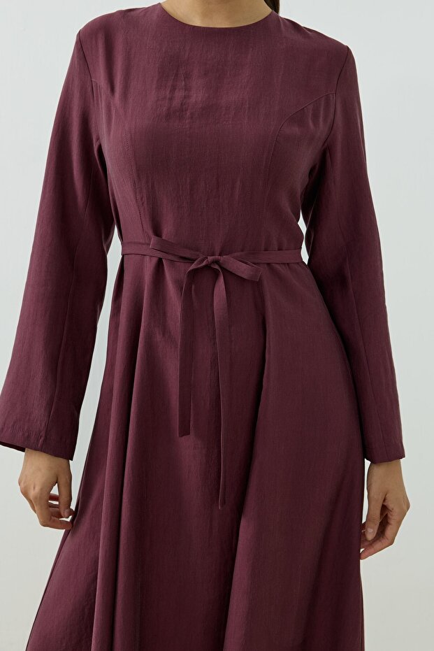 Seranova Elbise Mürdüm - 7