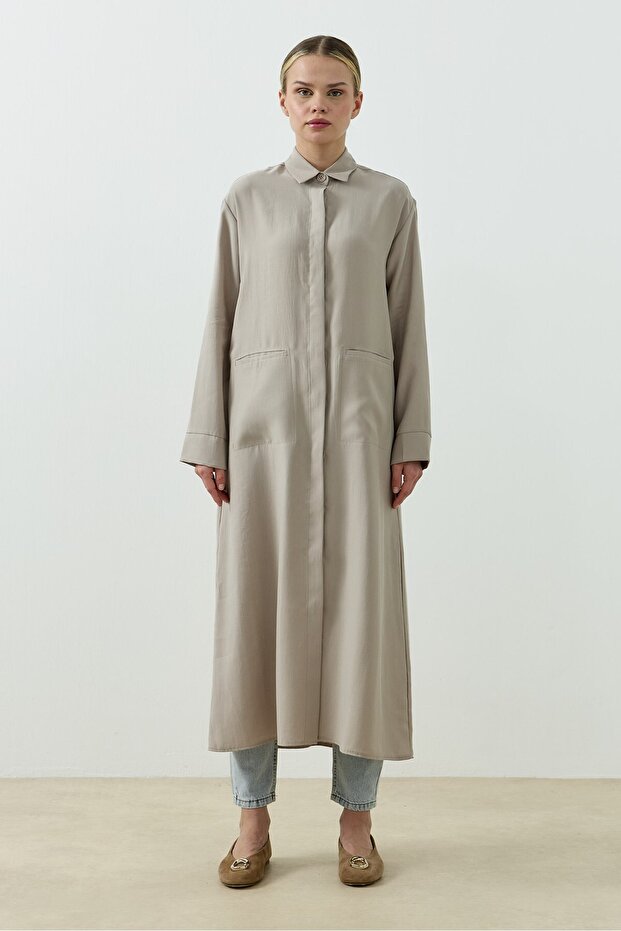 Trace Gömlek Bej - 5