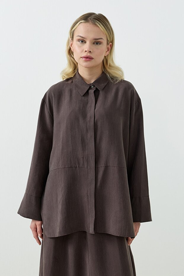 Kün Skirted Suit Brown